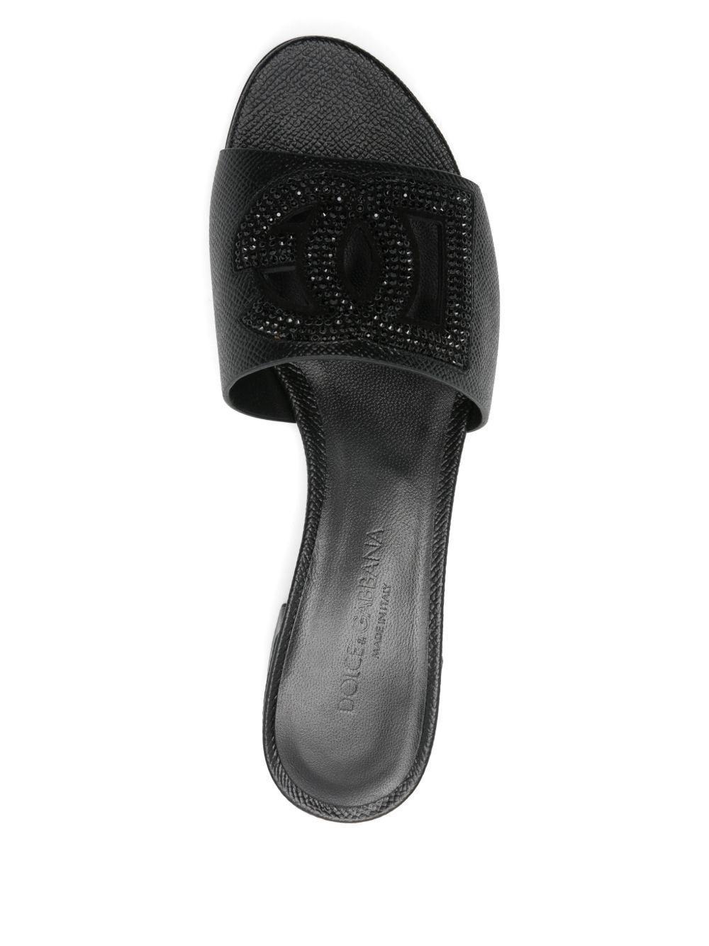 Dolce & Gabbana Sandals Black Calf Leather