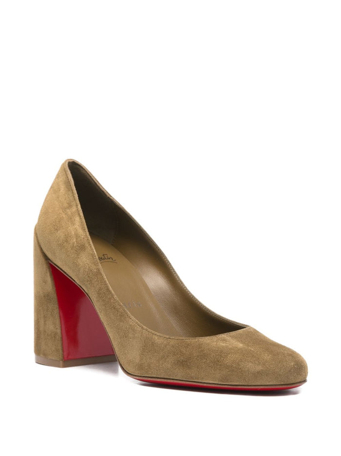 Christian Louboutin With Heel Brown Outer: Calf Suede