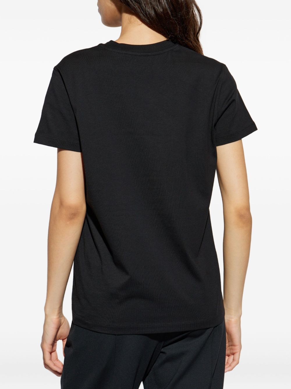 Moncler T-Shirts And Polos Black Cotton