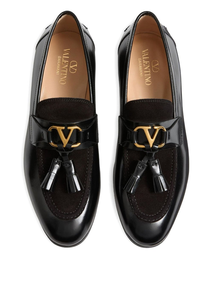 Valentino Garavani Flat shoes Black Calf Leather