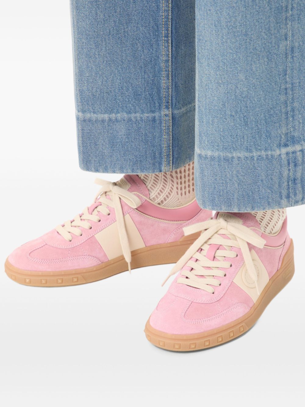 Valentino Garavani Sneakers Pink Calf Leather