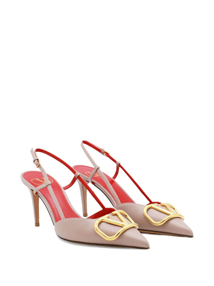 Valentino Garavani With Heel Powder Calf Leather