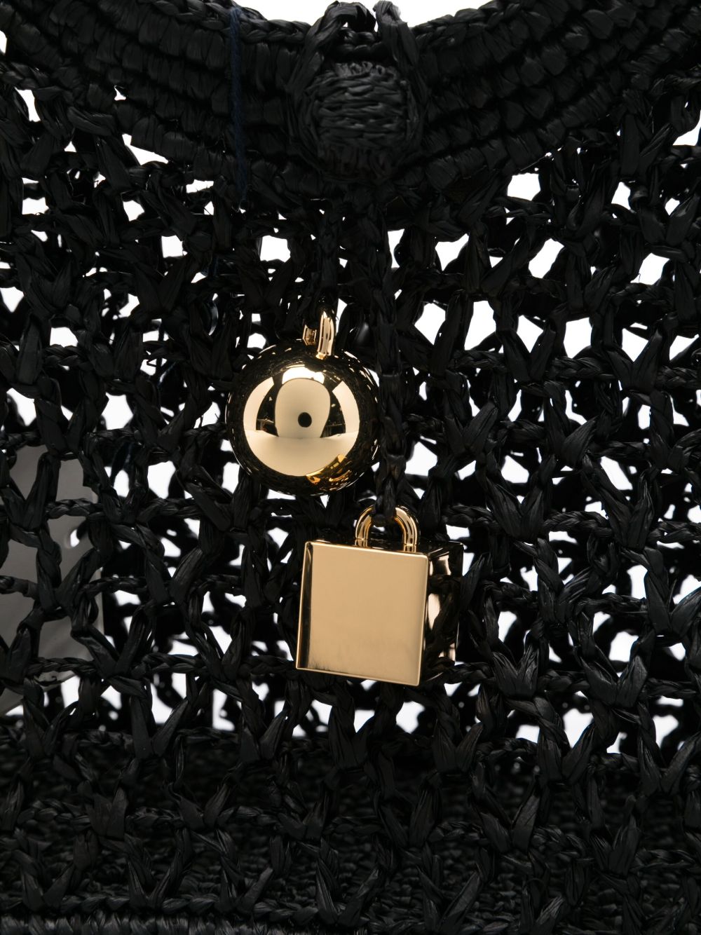 JACQUEMUS Bags Black Principal:raffia