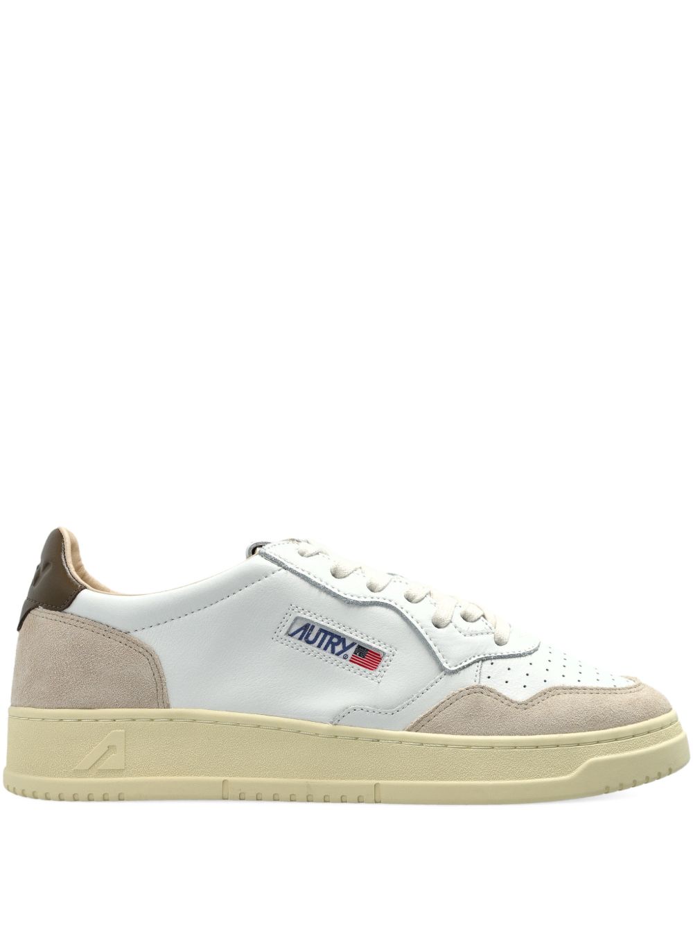 AUTRY Sneakers Green Fabric Rubber Calf Leather