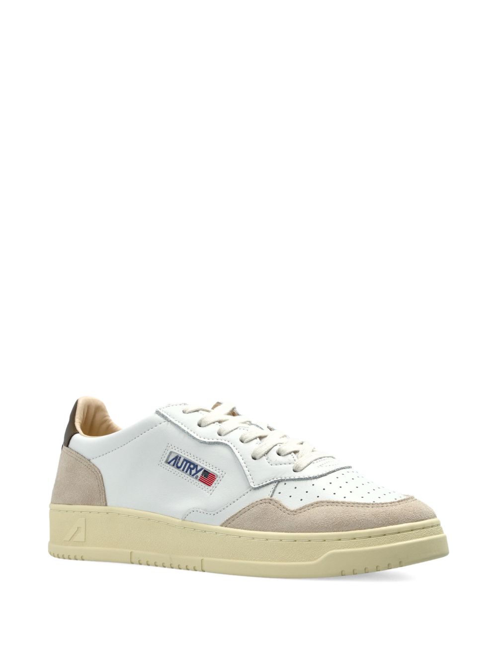AUTRY Sneakers Green Fabric Rubber Calf Leather