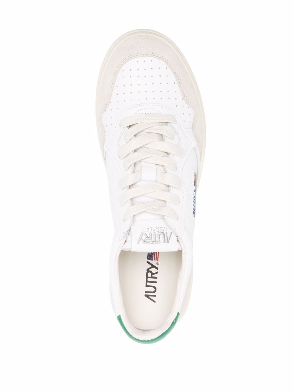 AUTRY Sneakers Green Calf Leather