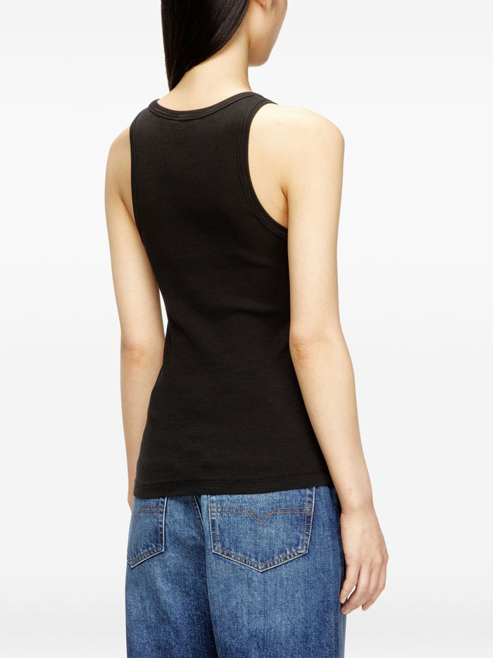Diesel Top Black Elastane Cotton