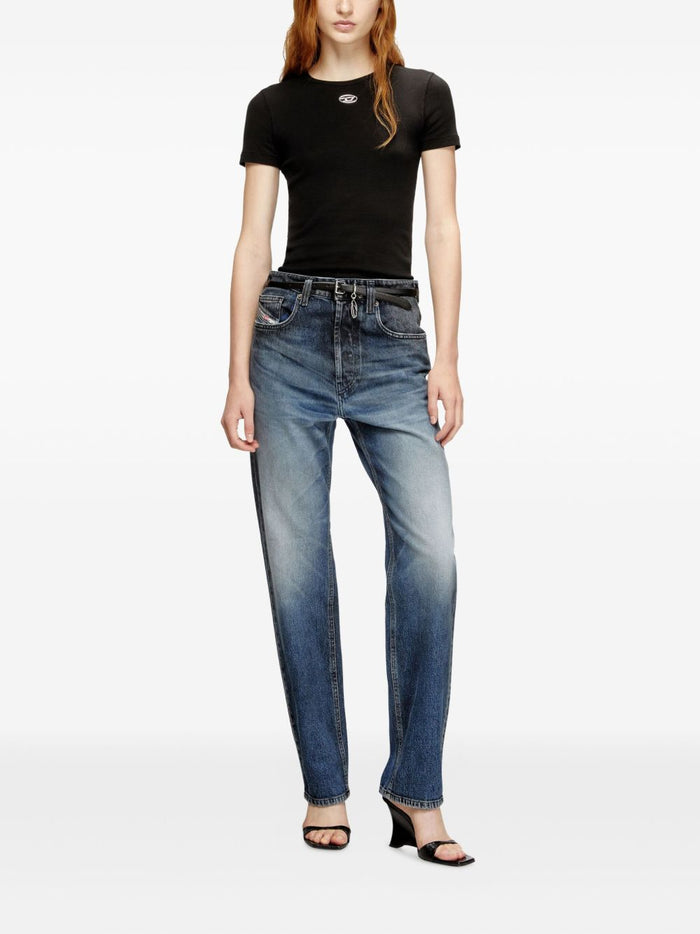 Diesel T-shirts and Polos Black Elastane Cotton