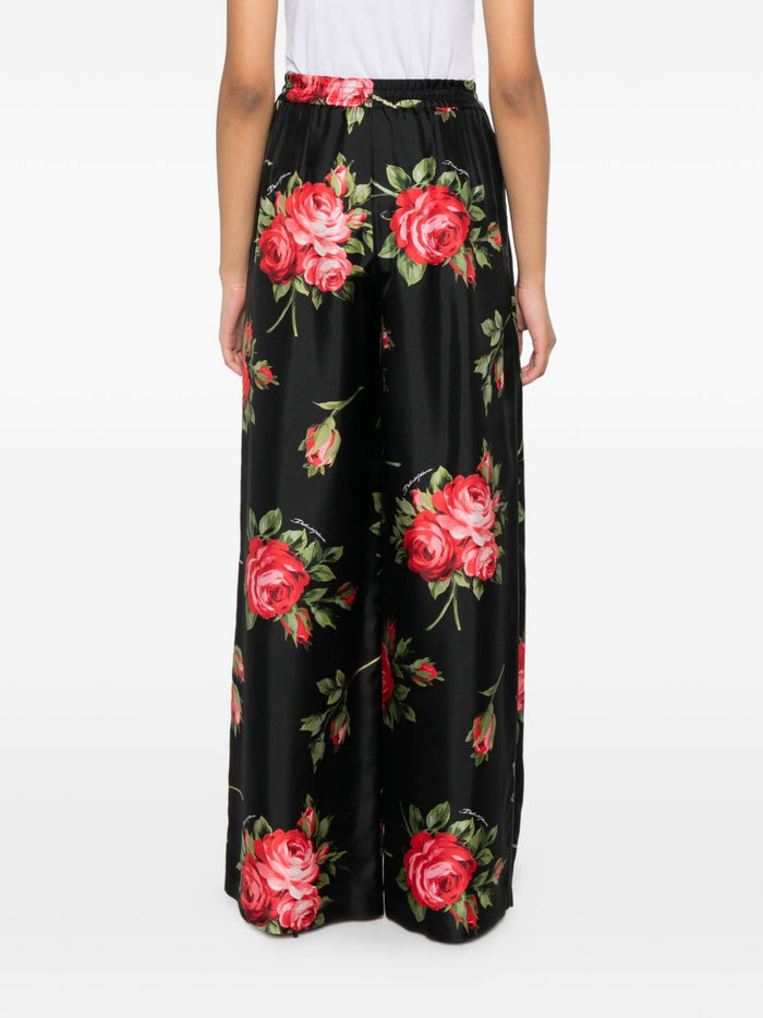 Dolce & Gabbana Trousers Black Silk