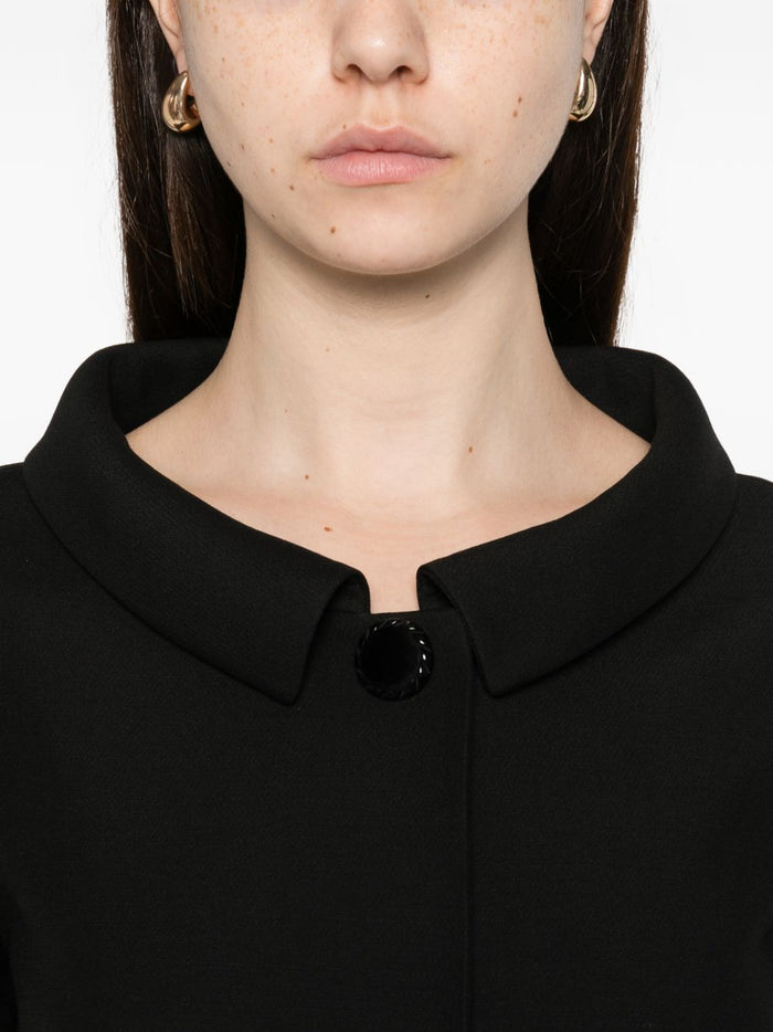 Valentino Jackets Black Silk Virgin Wool
