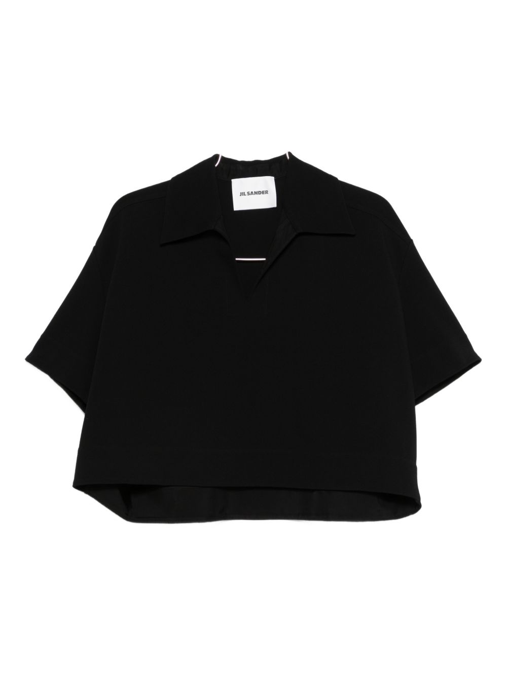 Jil Sander T-shirts and Polos Black Viscose Polyamide Elastane