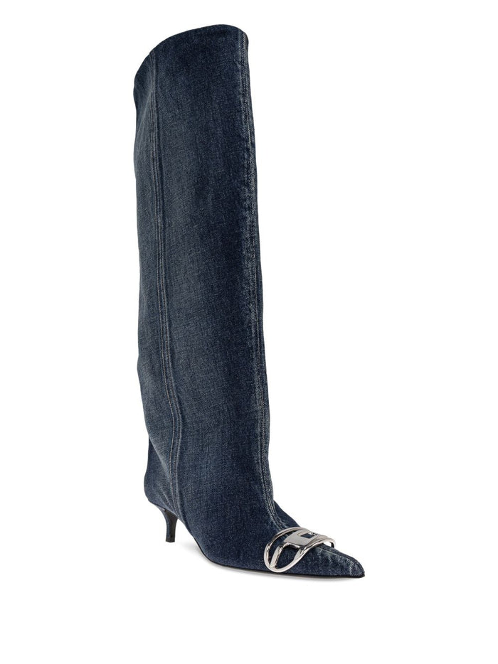 Diesel Boots Blue Outer: cotton