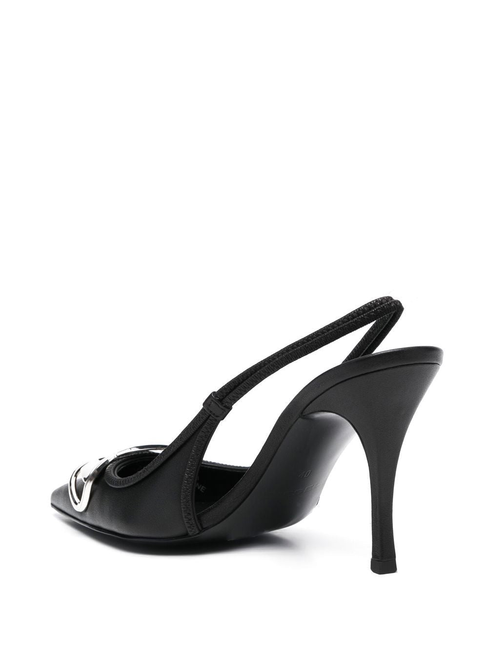 Diesel With Heel Black Calf Leather