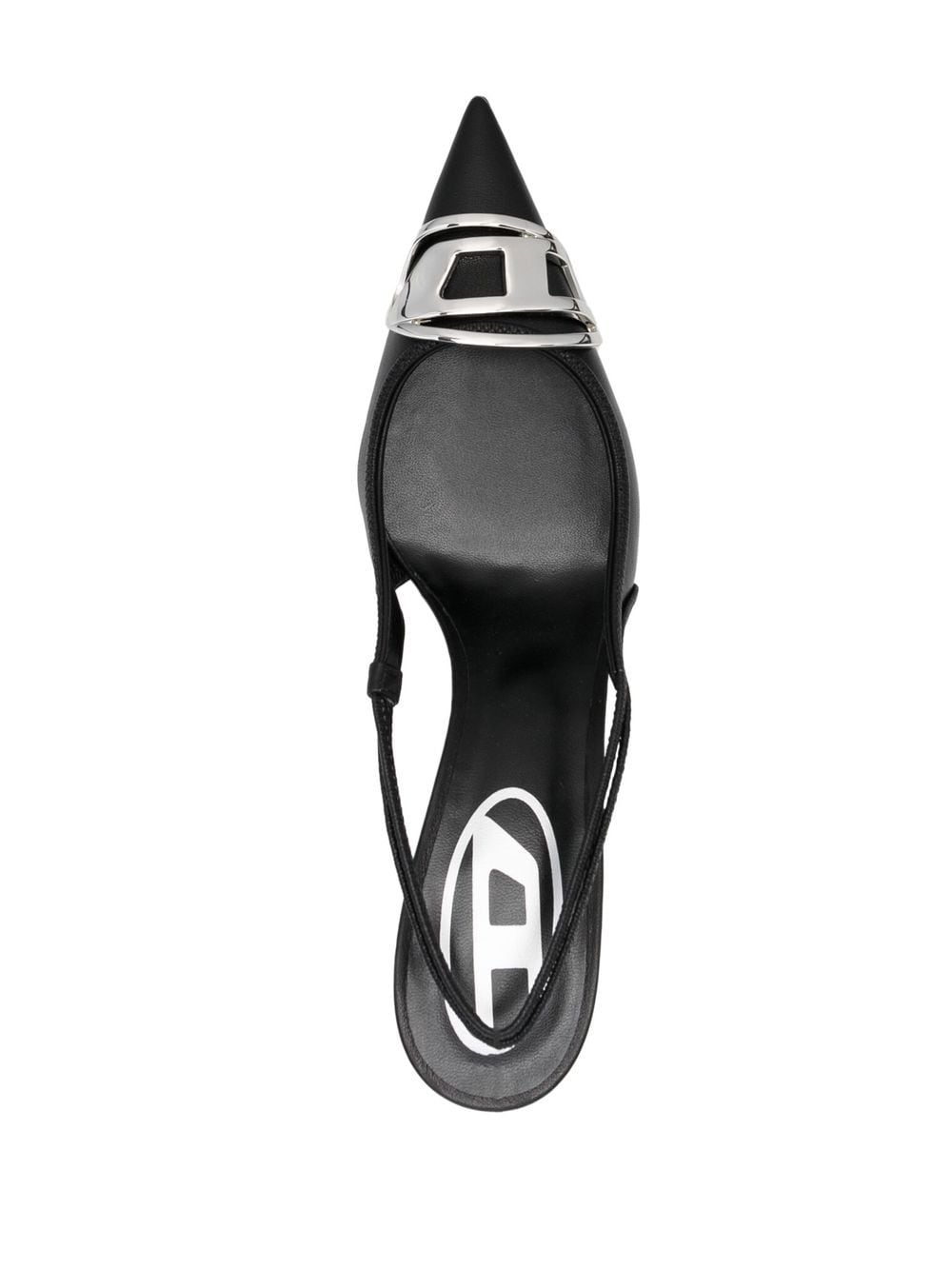 Diesel With Heel Black Calf Leather
