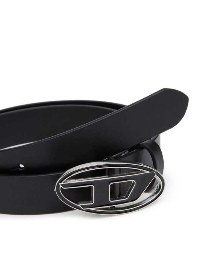 Diesel Belts Black Calf Leather