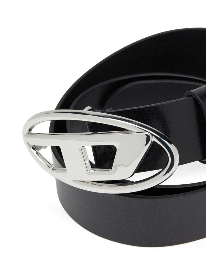 Diesel Belts Black Calf Leather