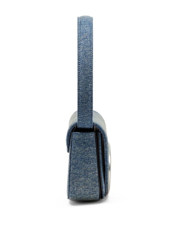 Diesel Bags Clear Blue Calf Leather Cotton