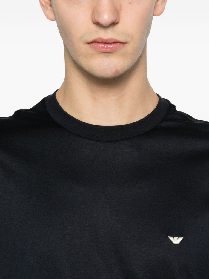 Emporio Armani T-shirts and Polos Blue Lyocell