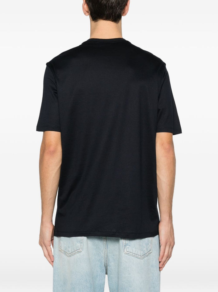 Emporio Armani T-shirts and Polos Blue Lyocell