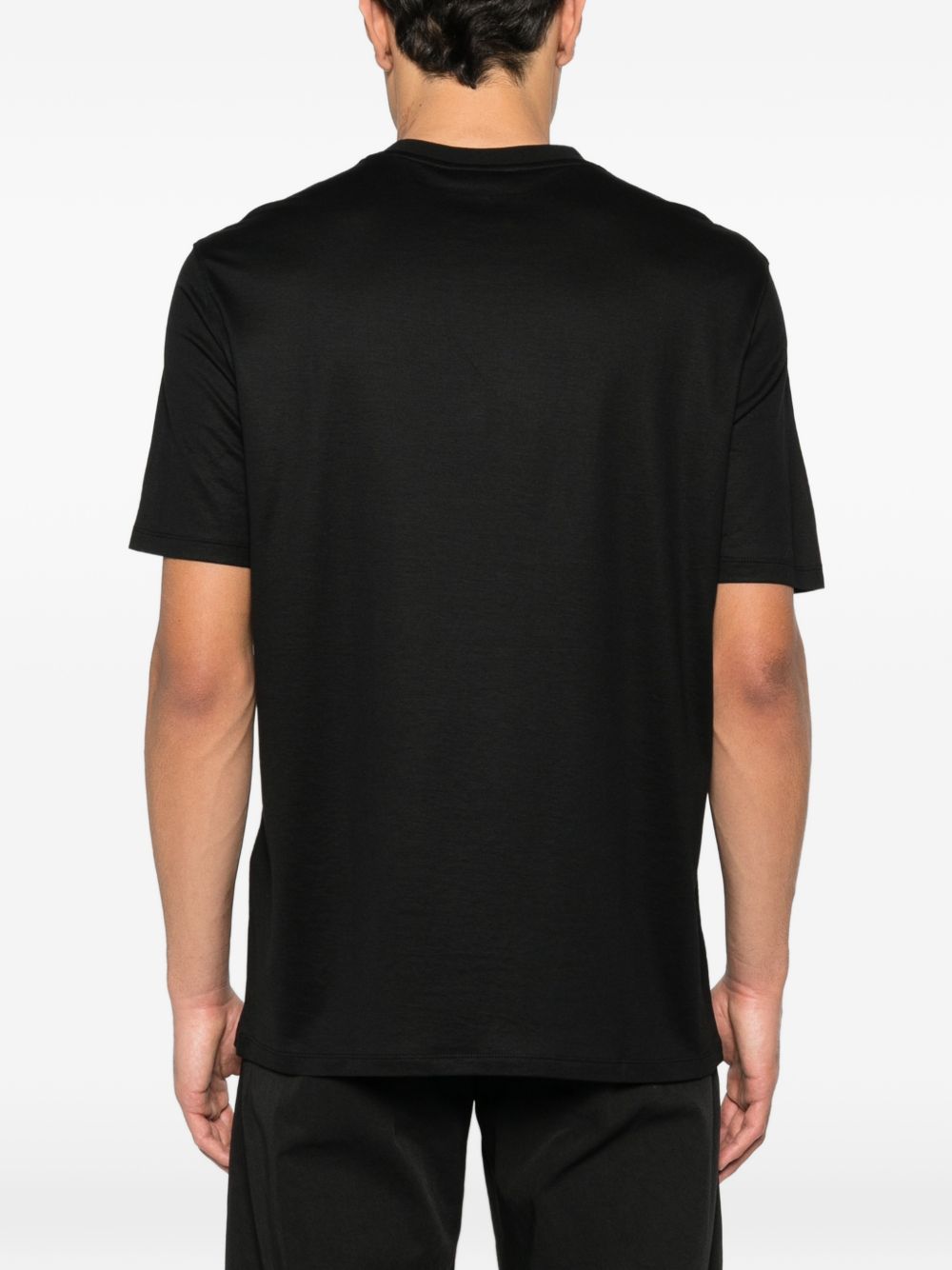 Emporio Armani T-shirts and Polos Black Lyocell