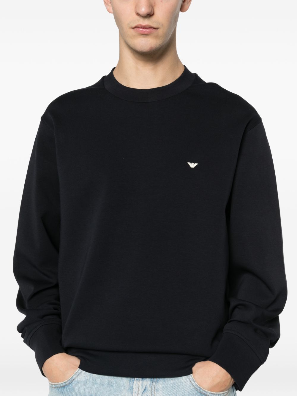 Emporio Armani Sweaters Blue Polyester
