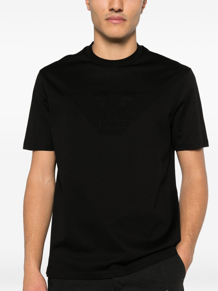 Emporio Armani T-shirts and Polos Black Cotton