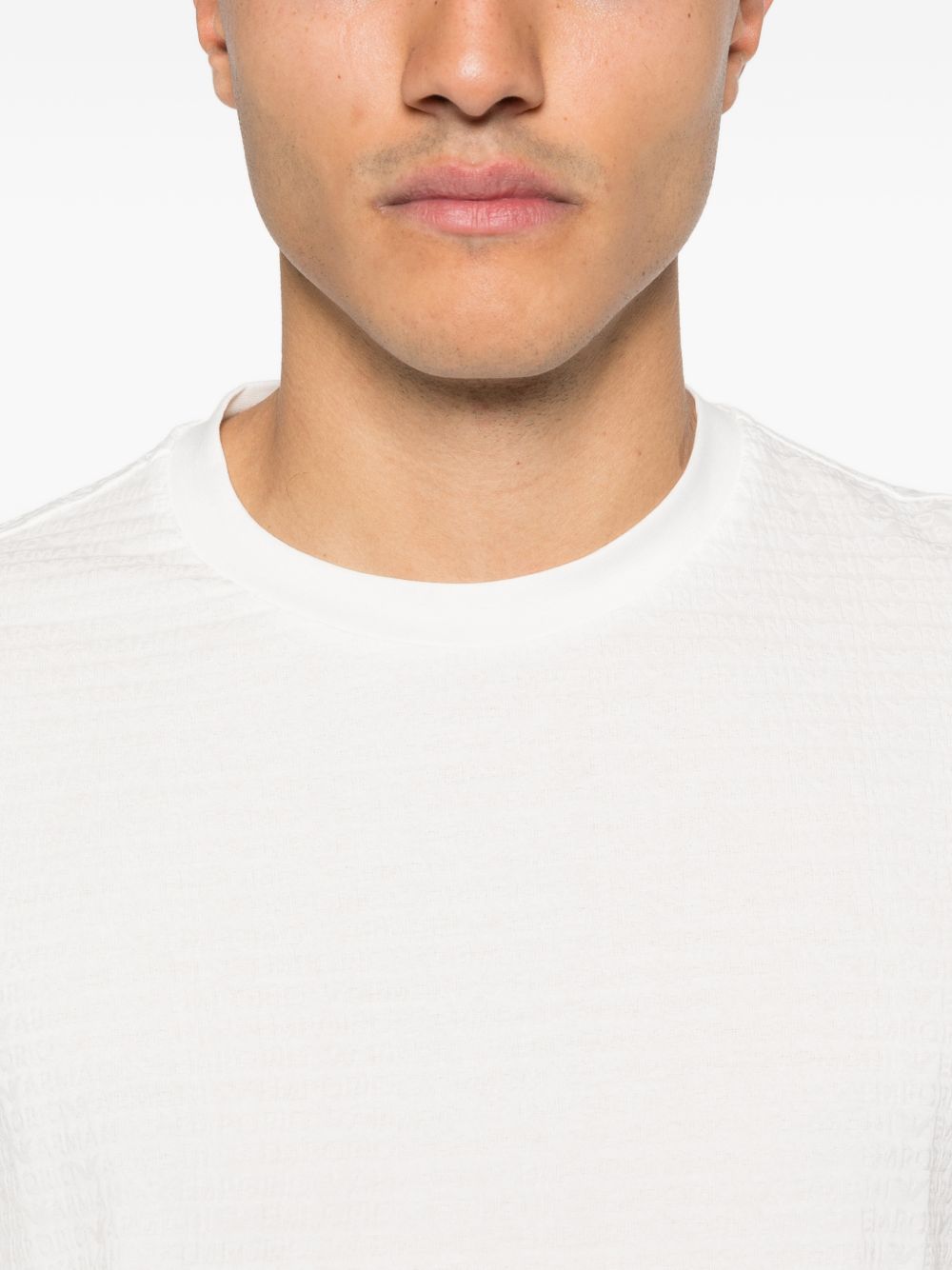 Emporio Armani T-shirts and Polos White Cotton