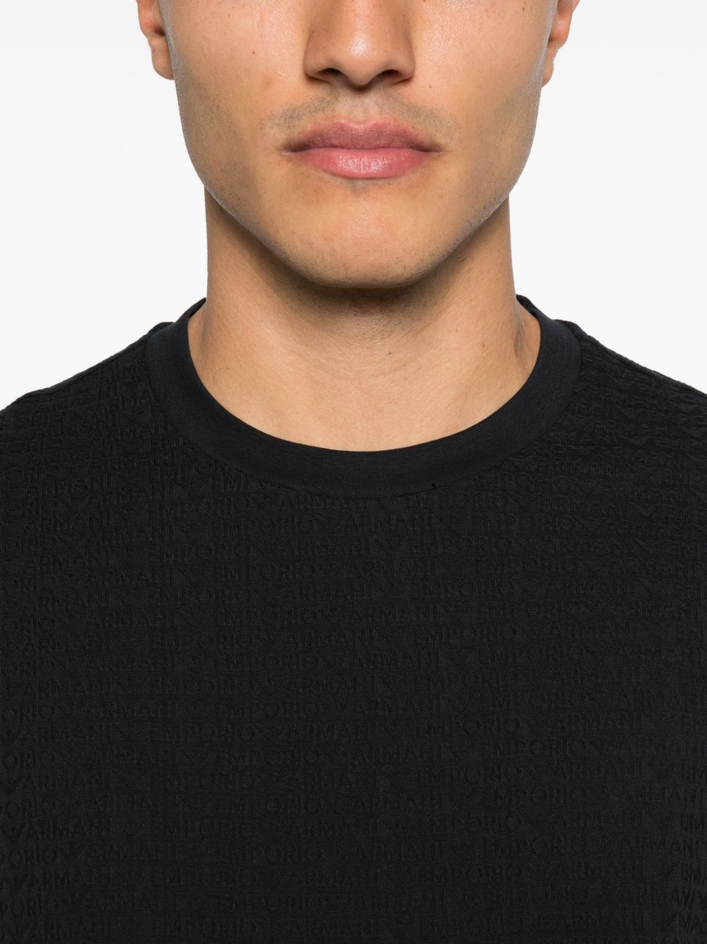 Emporio Armani T-shirts and Polos Blue Cotton