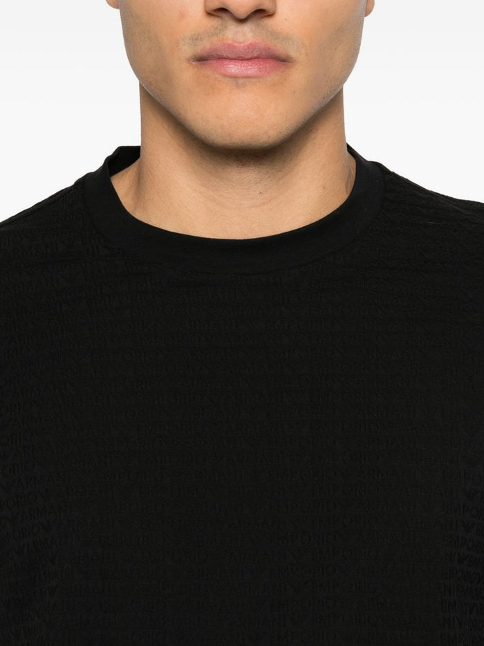 Emporio Armani T-shirts and Polos Black Cotton