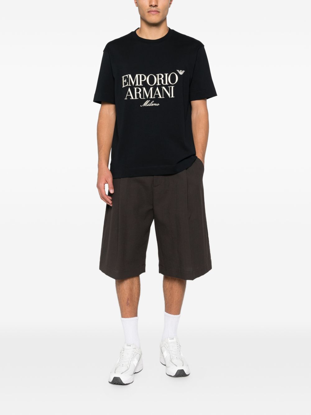 Emporio Armani T-shirts and Polos Blue Cotton