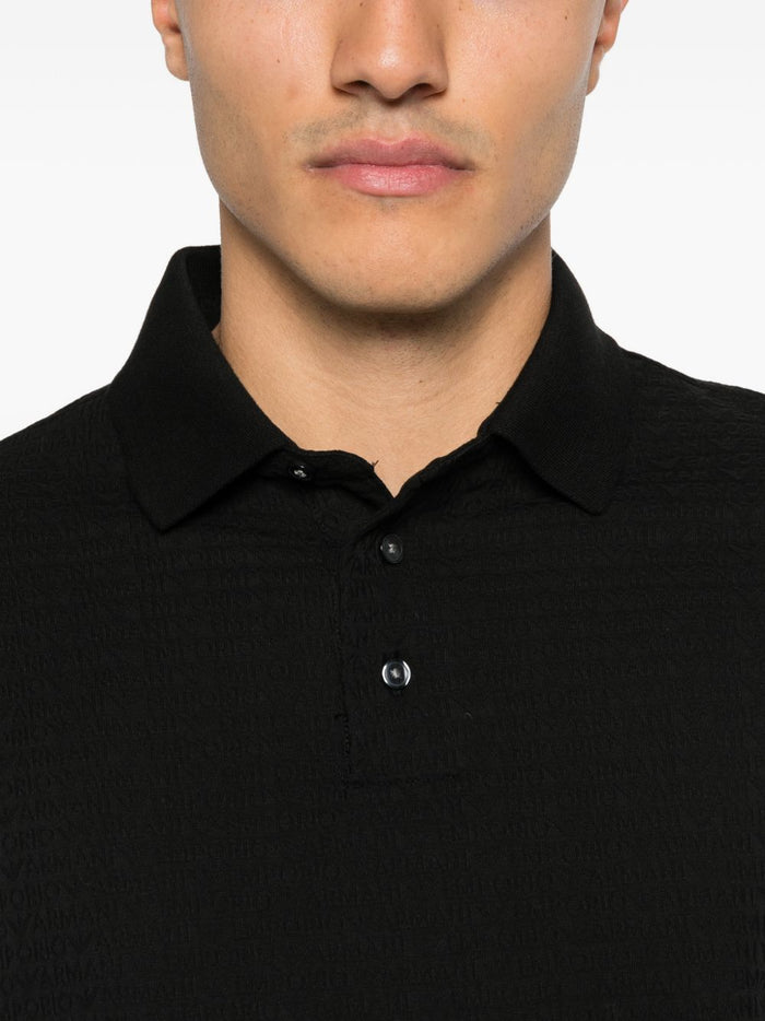 Emporio Armani T-shirts and Polos Black Cotton