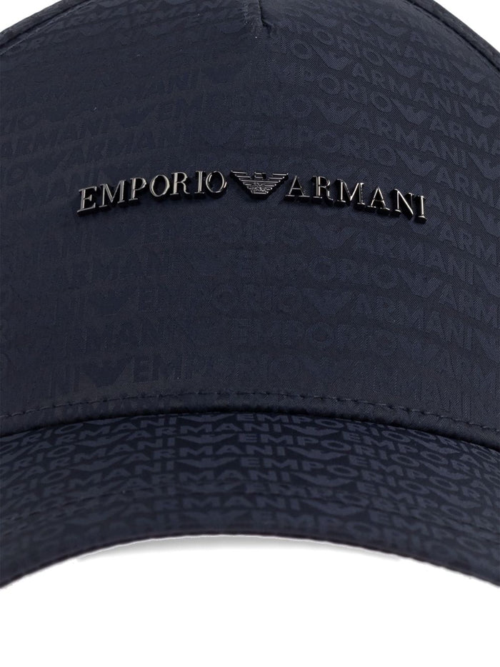 Emporio Armani Hats Blue Polyamide