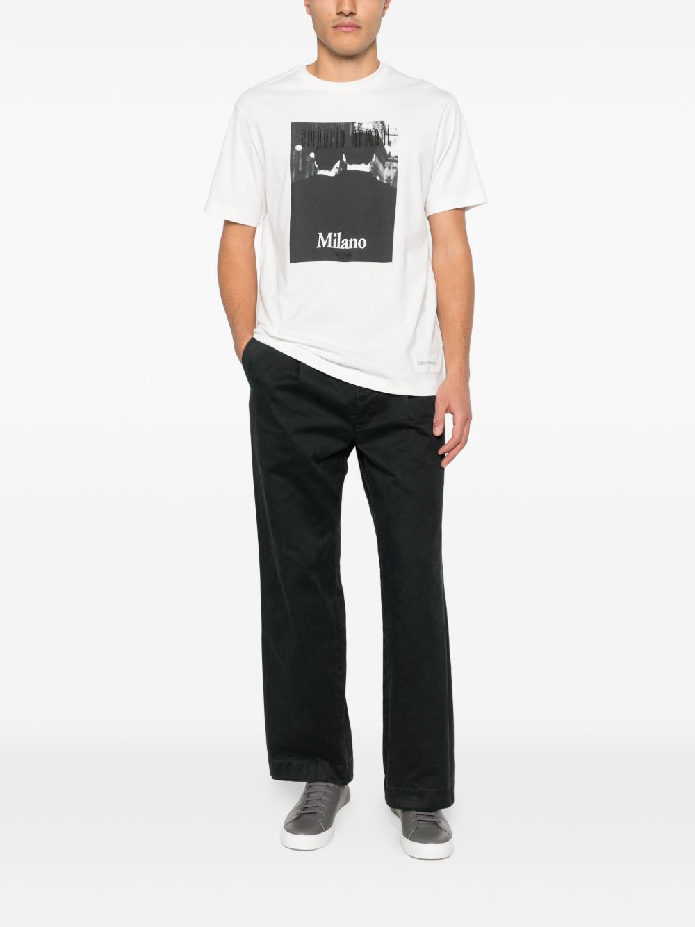EMPORIO ARMANI CAPSULE PRE T-shirts and Polos White Cotton