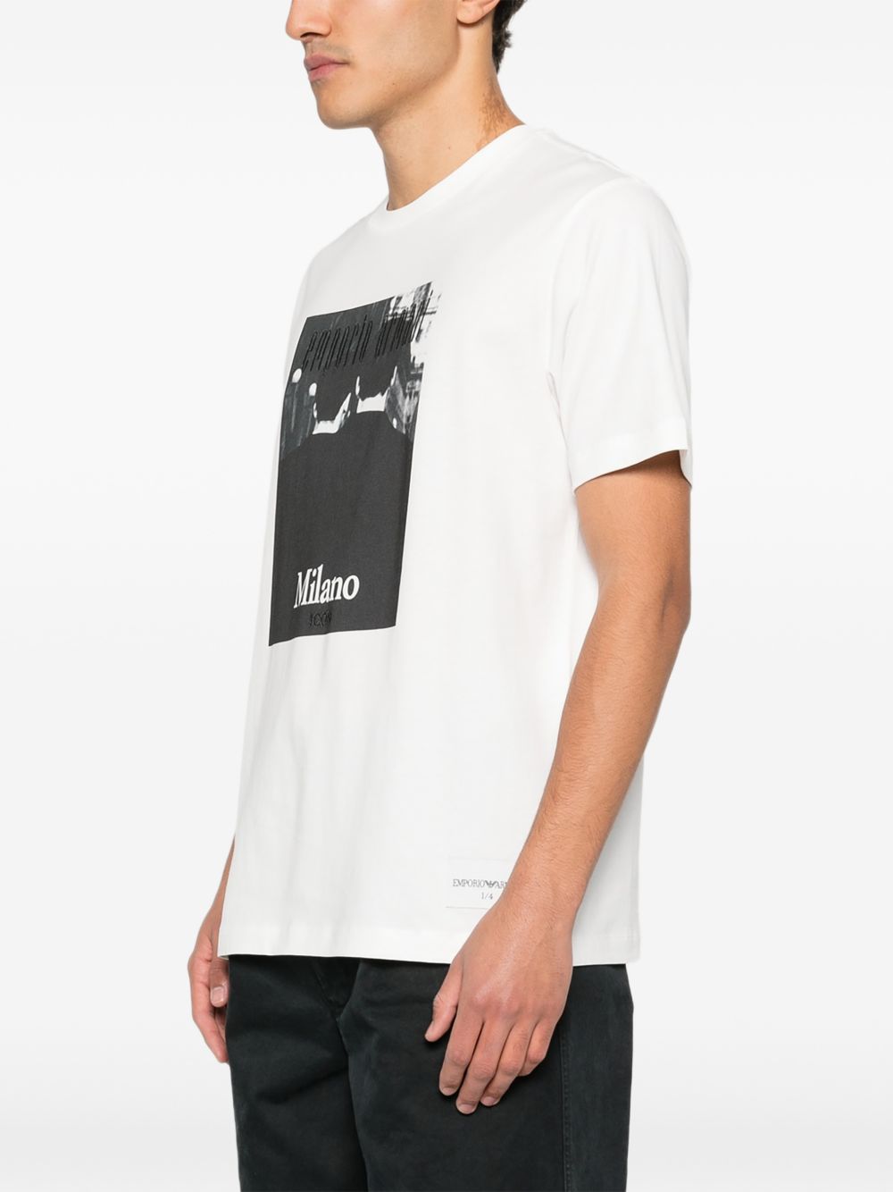 EMPORIO ARMANI CAPSULE PRE T-shirts and Polos White Cotton