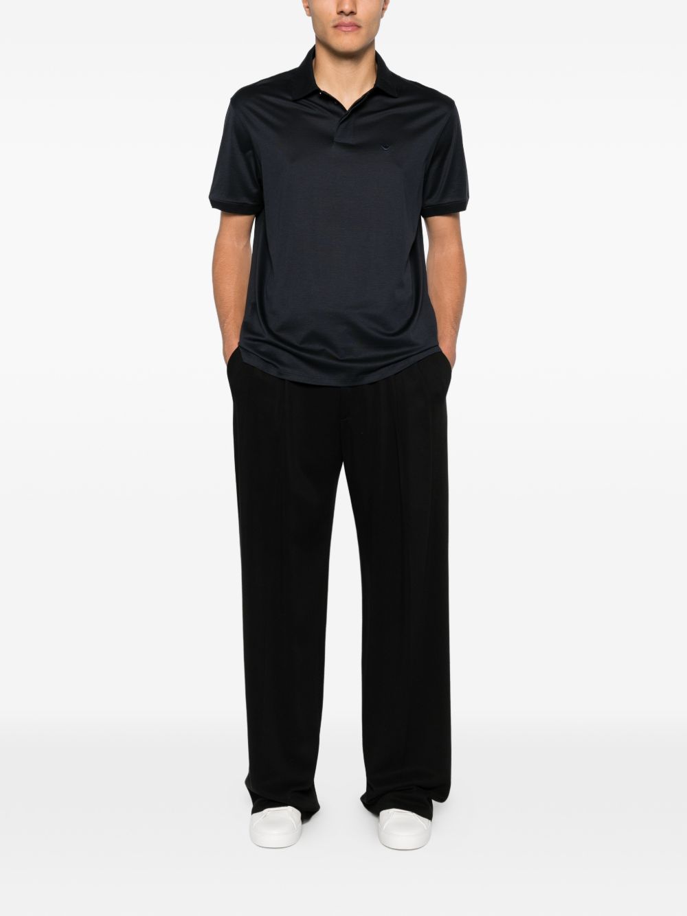 Emporio Armani T-shirts and Polos Blue Lyocell