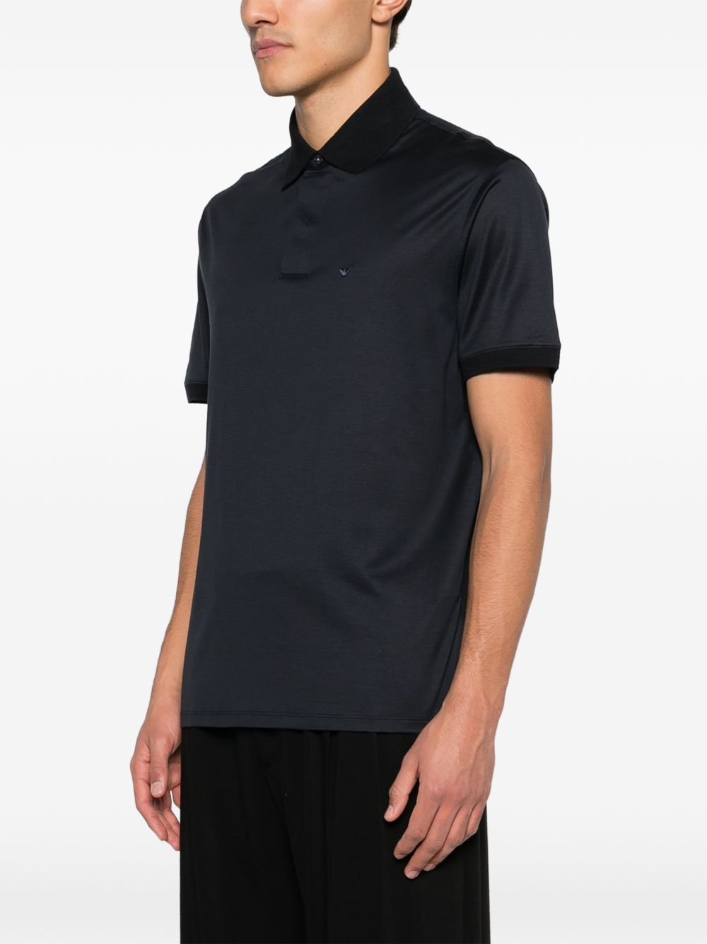 Emporio Armani T-shirts and Polos Blue Lyocell
