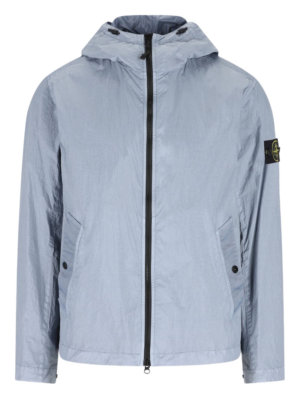 Stone Island Coats Clear Blue Resina Poliuretanica