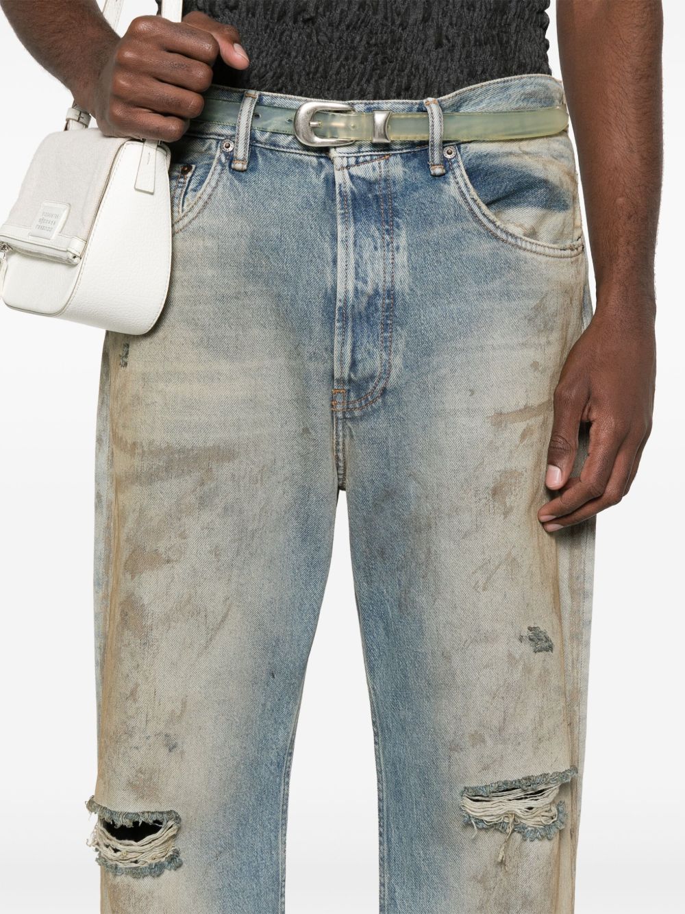 Acne Studios Jeans Blue Calf Leather