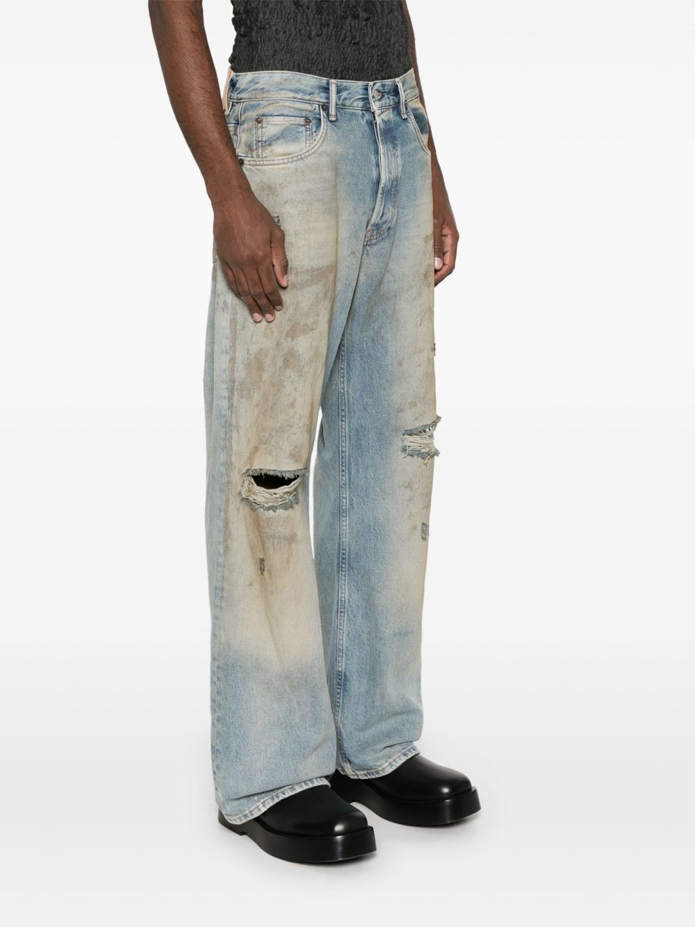 Acne Studios Jeans Blue Calf Leather