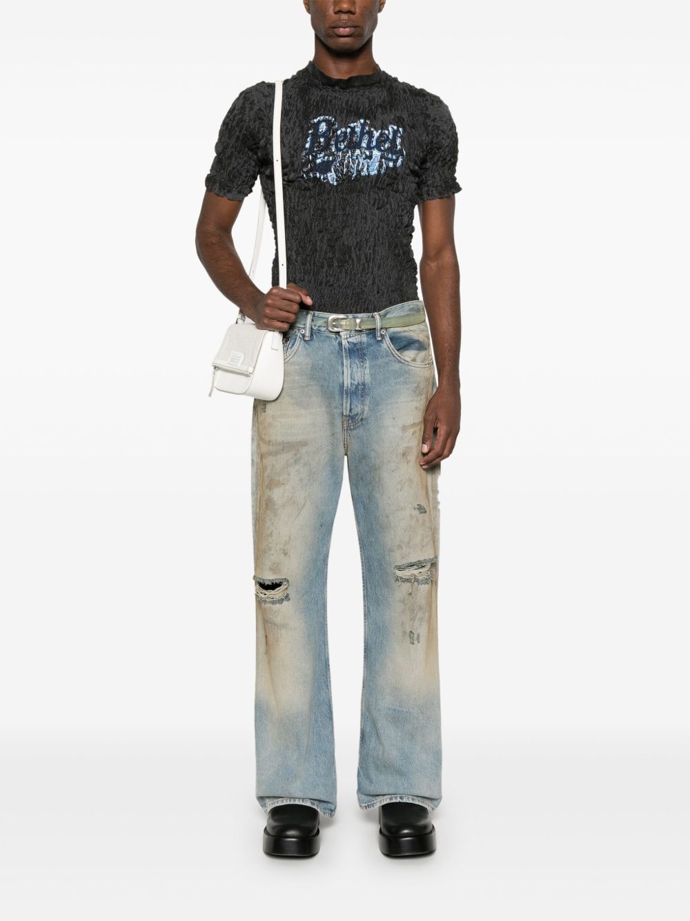 Acne Studios Jeans Blue Calf Leather