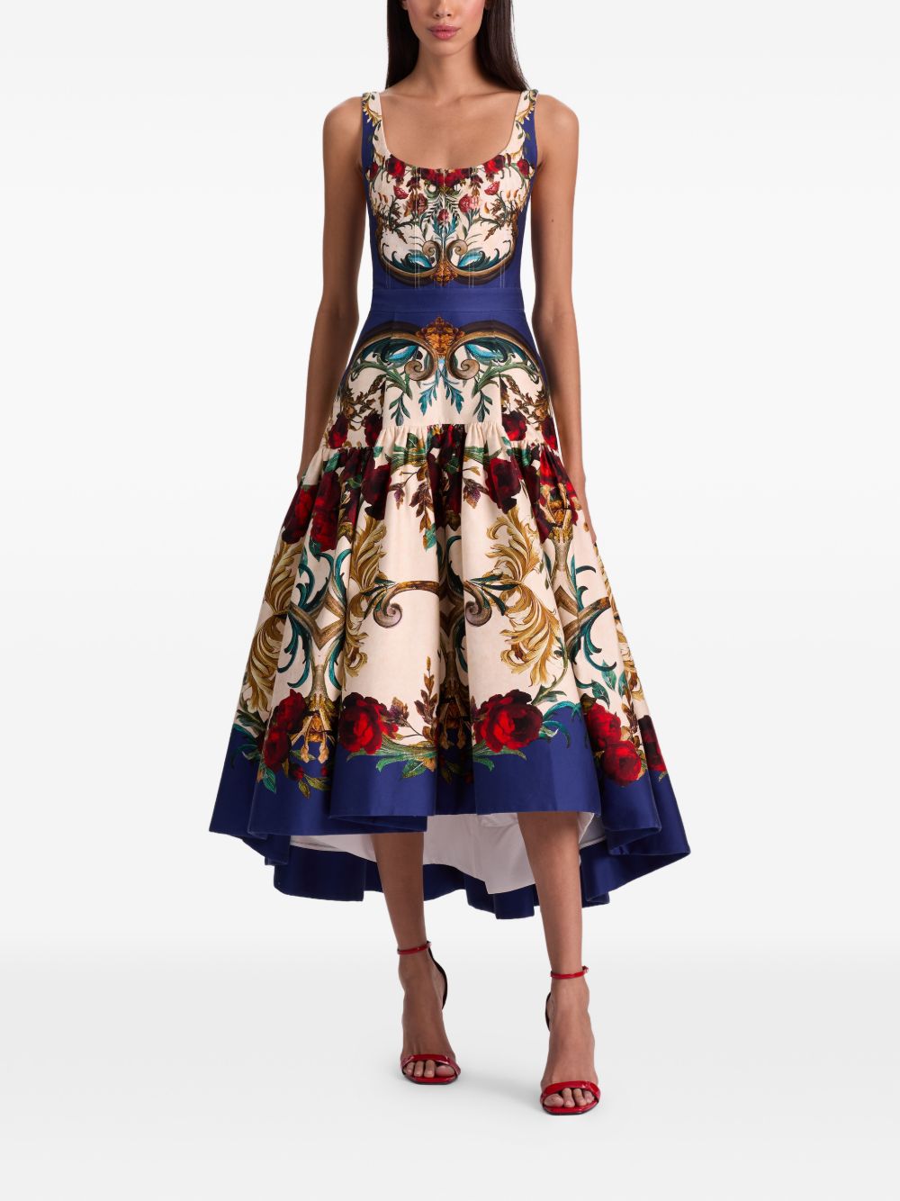 Alice + Olivia Dresses Blue Cotton