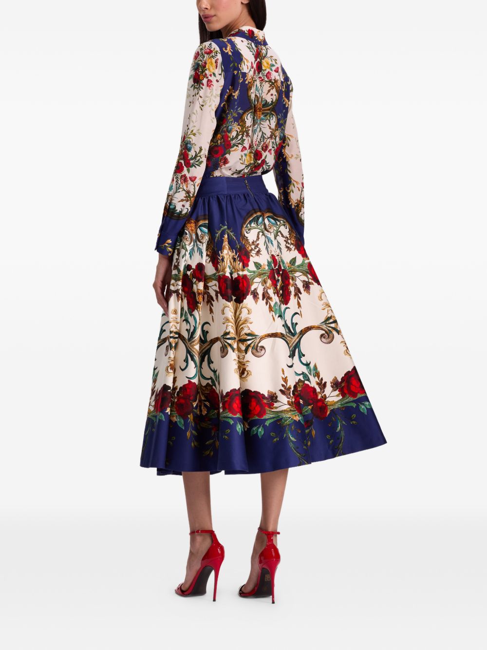 Alice + Olivia Skirts Blue Cotton