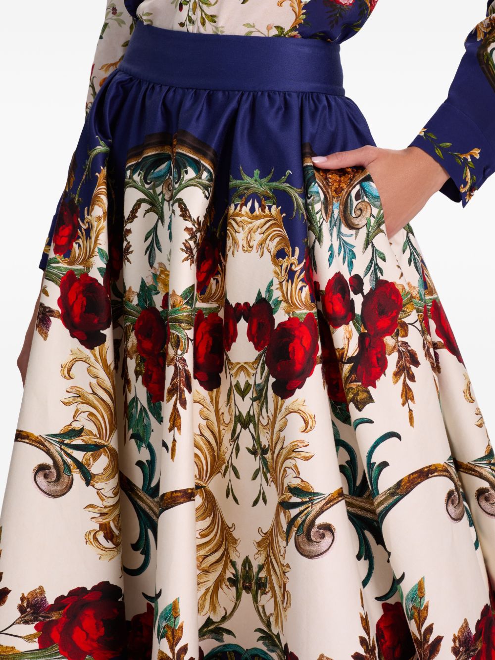 Alice + Olivia Skirts Blue Cotton