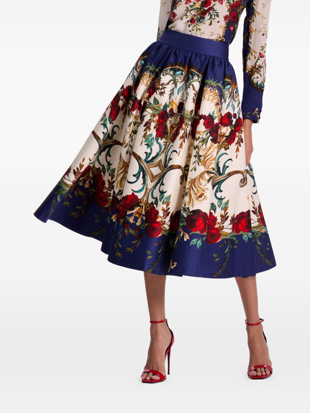 Alice + Olivia Skirts Blue Cotton