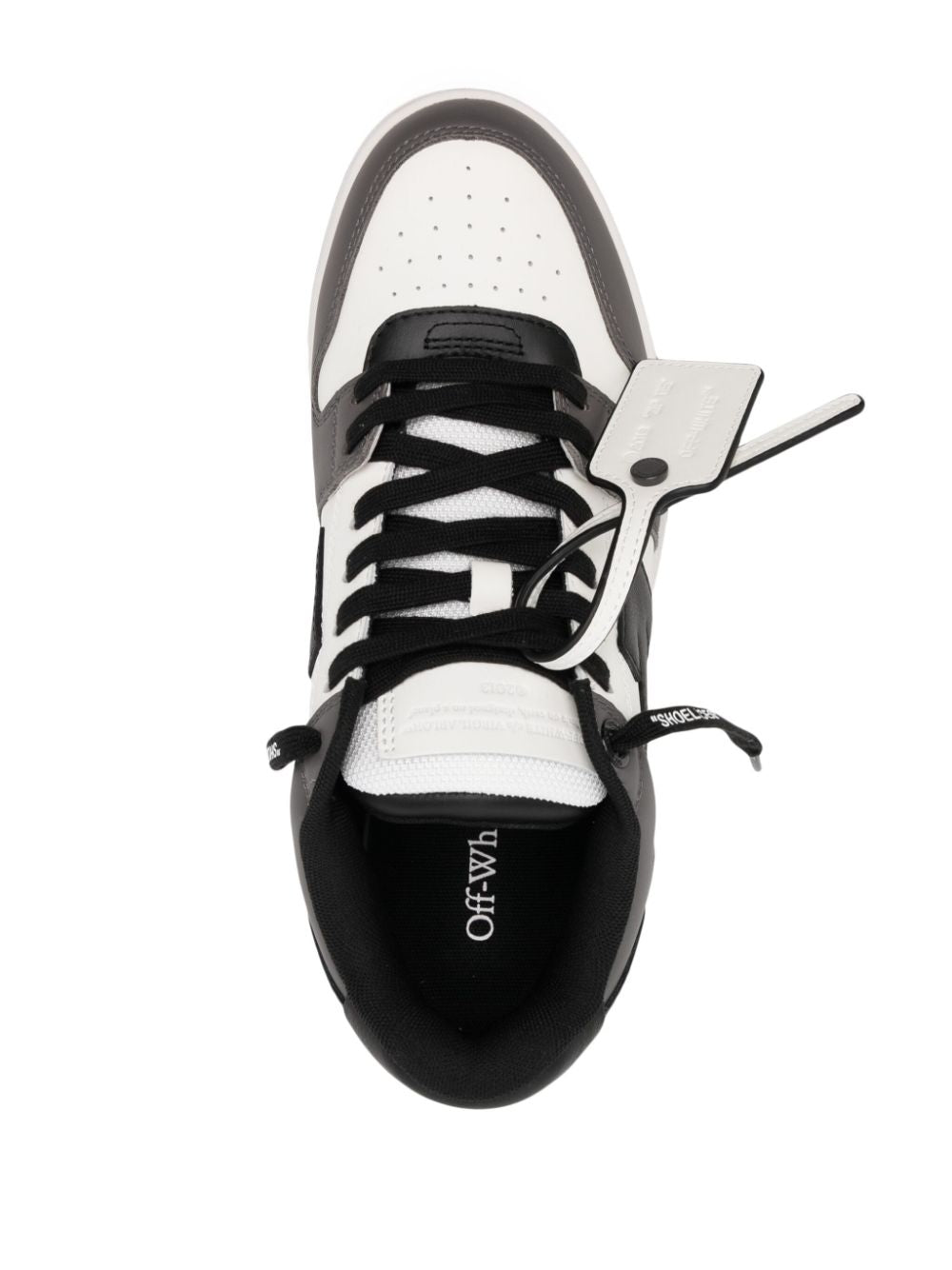 Off White Sneakers Grey Calf Leather
