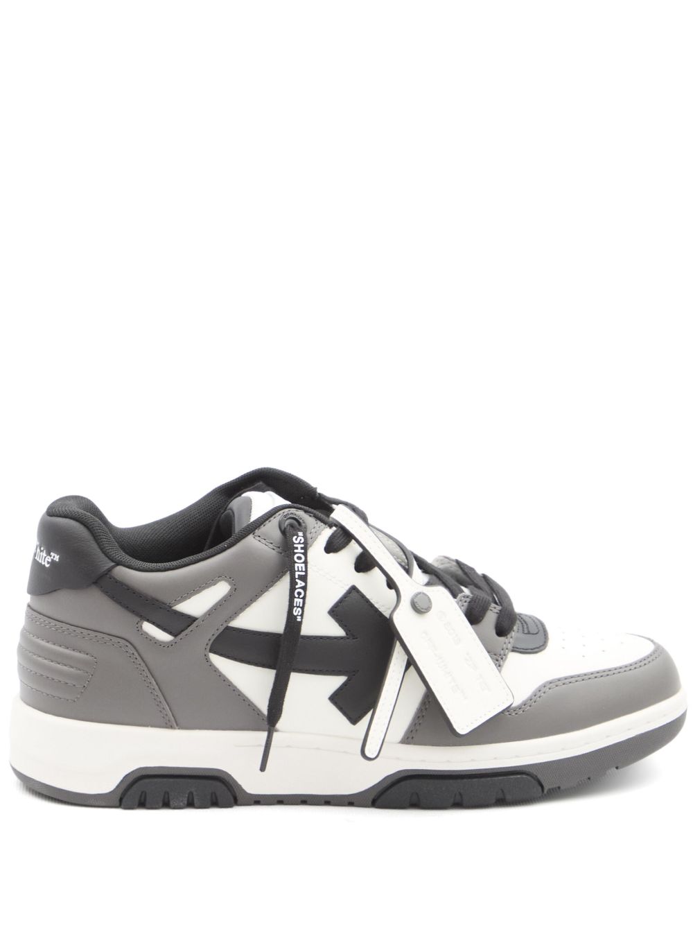 Off White Sneakers Grey Calf Leather