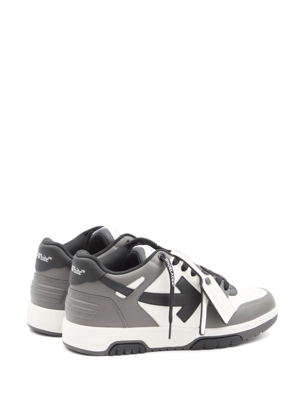 Off White Sneakers Grey Calf Leather
