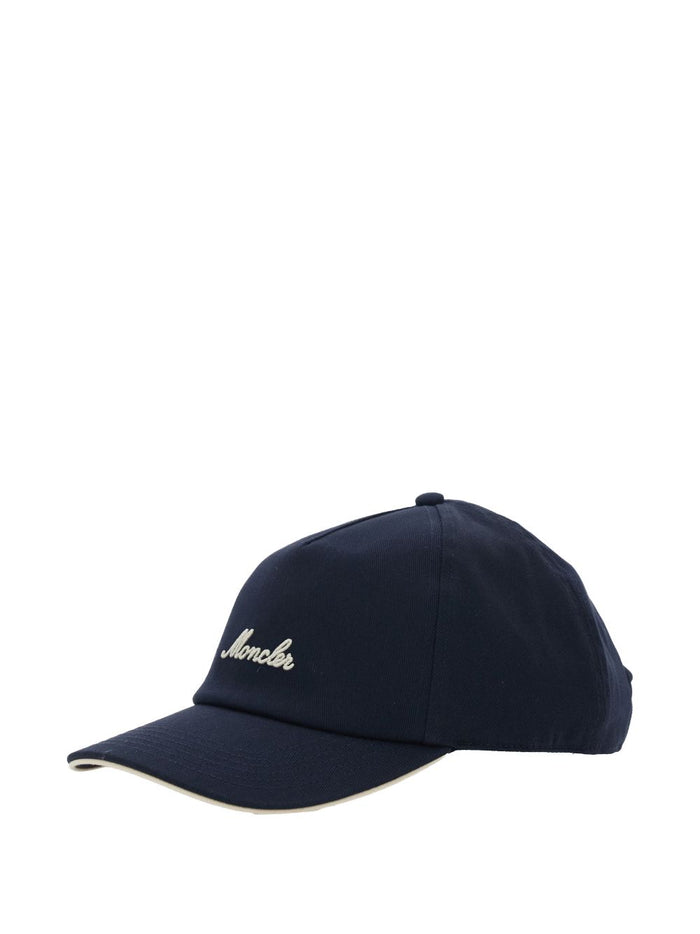 Moncler Hats Blue Cotton