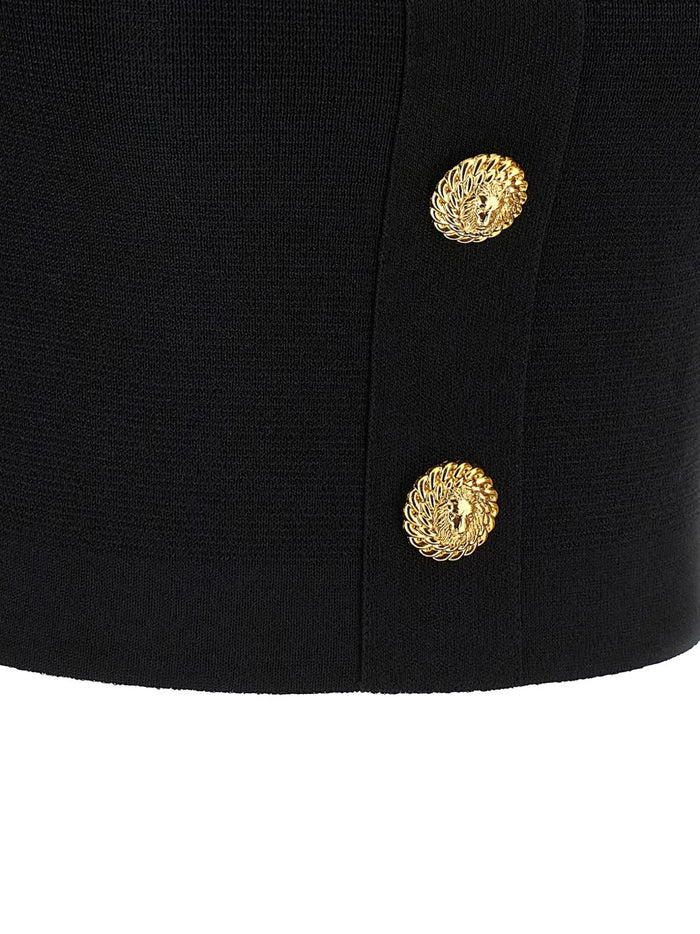 Balmain Top Black Viscose