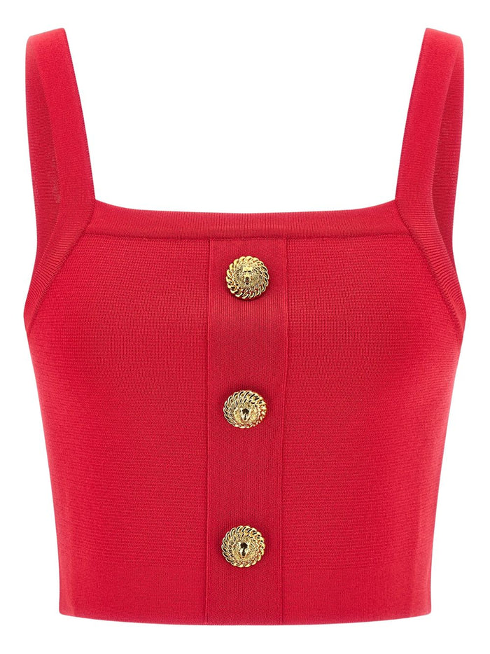 Balmain Top Fuchsia Viscose